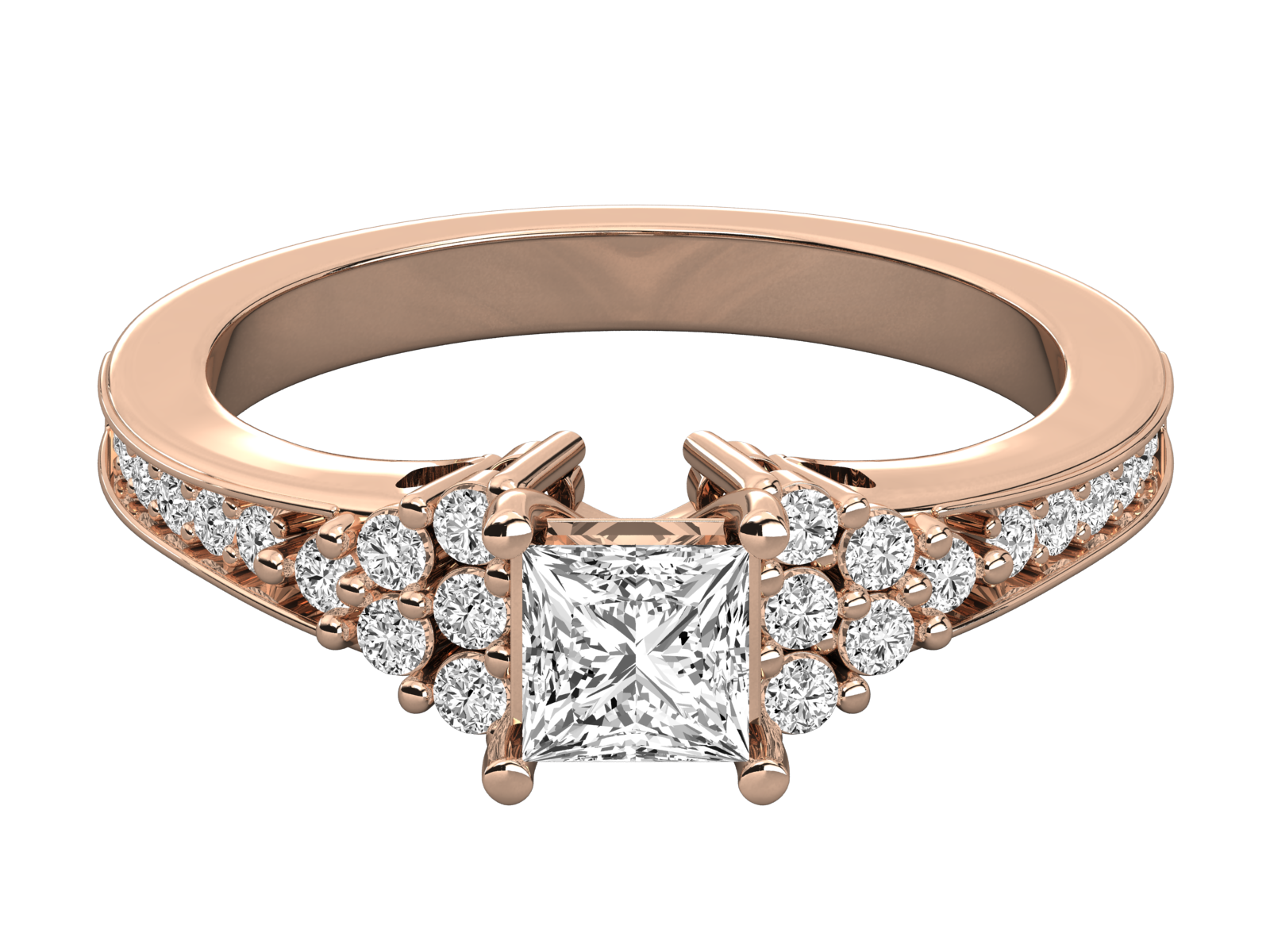 Princess-Cut Diamond Engagement Ring