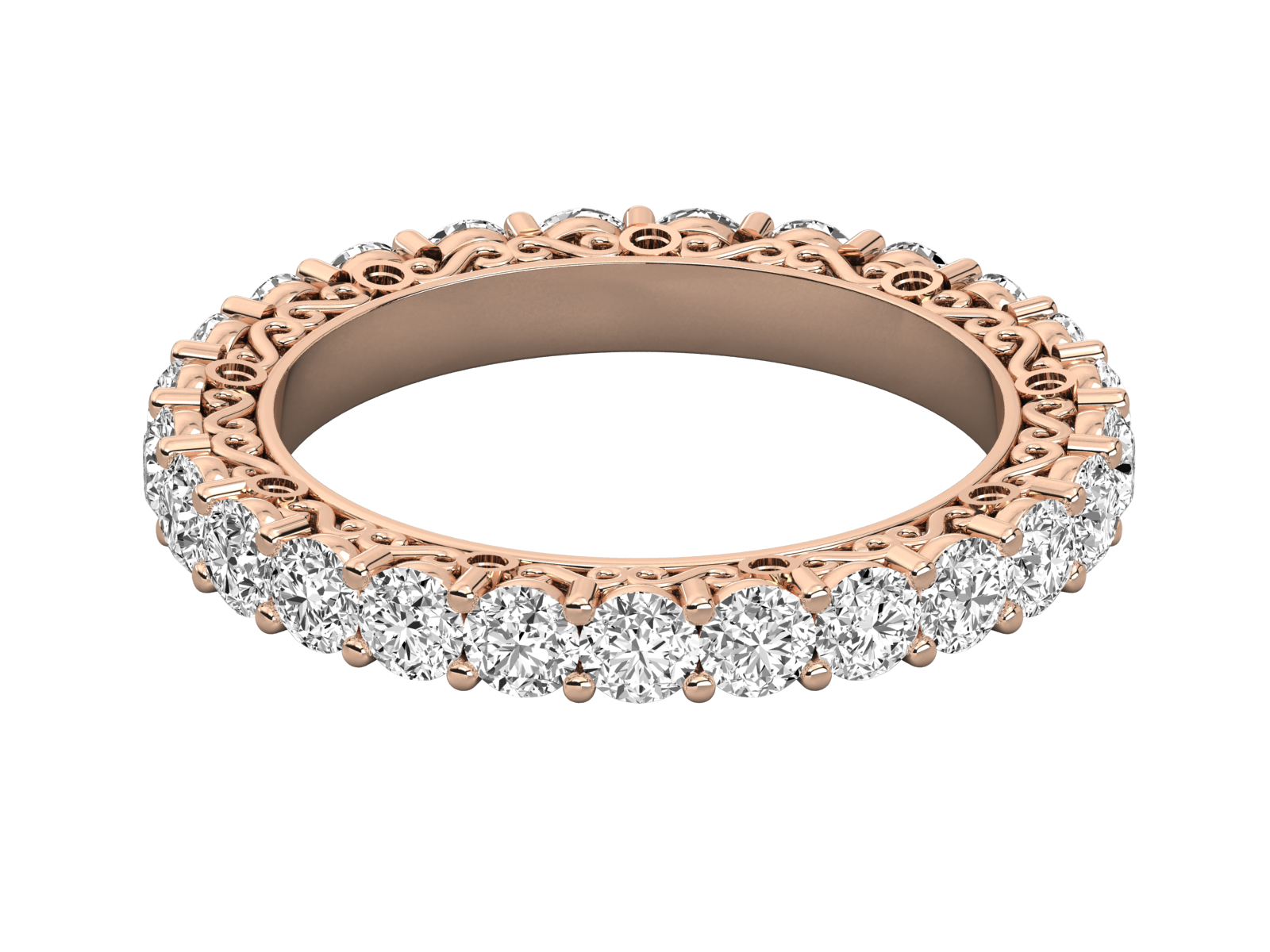 Vintage-Inspired Diamond Eternity Ring