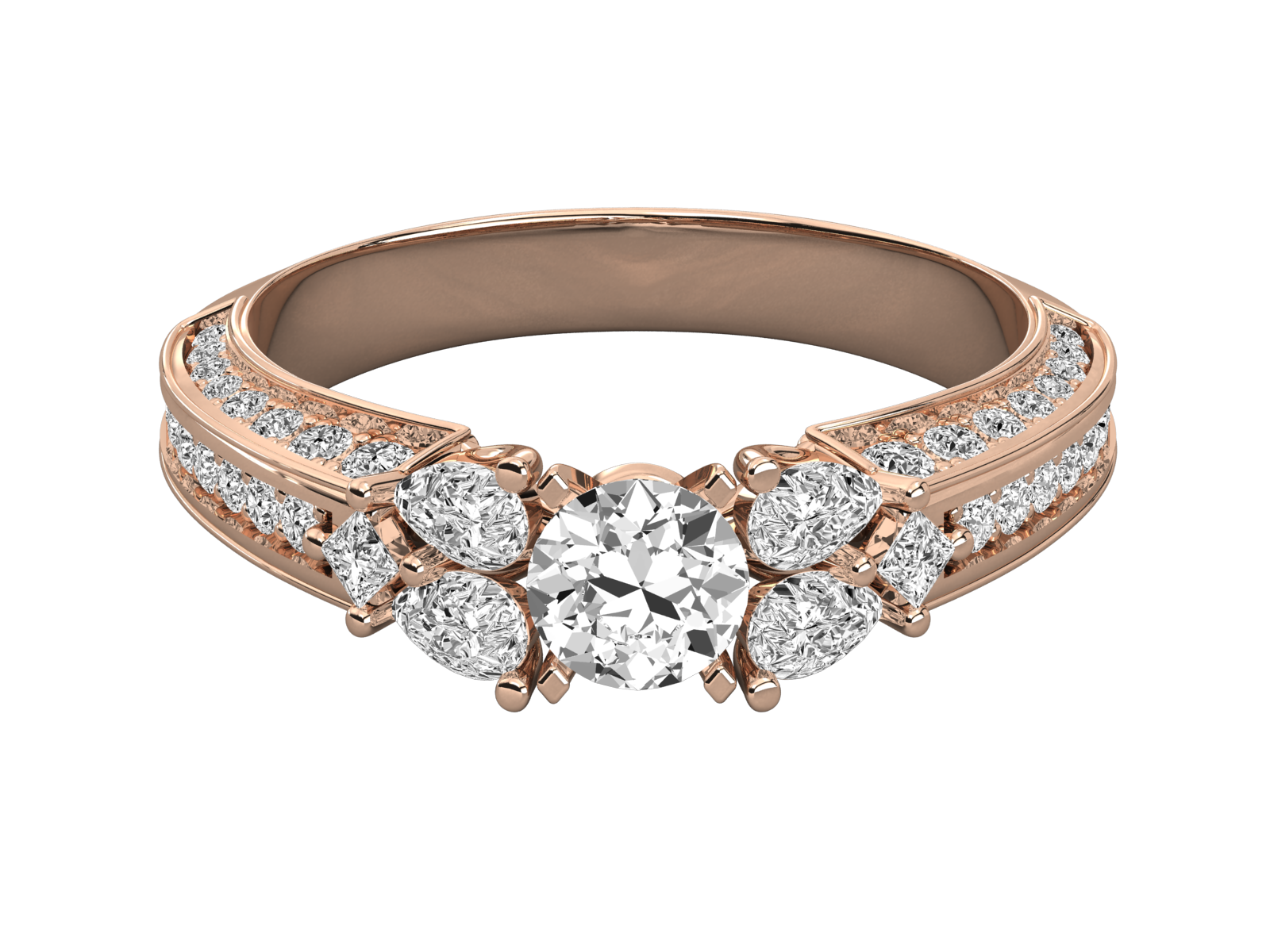 Oval Cut Engagement Ring with Side Stones