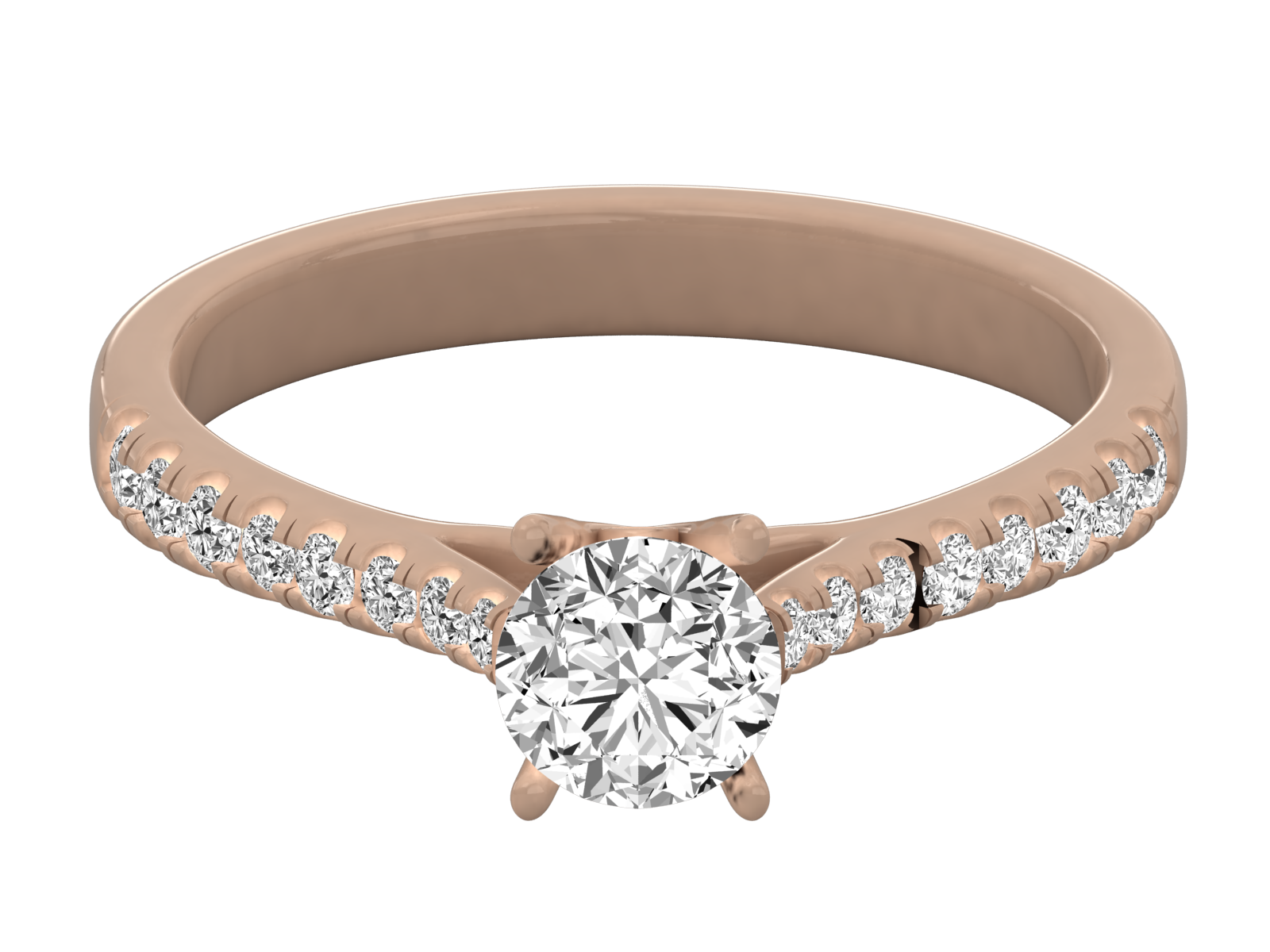 Round Cut Solitaire Engagement Ring