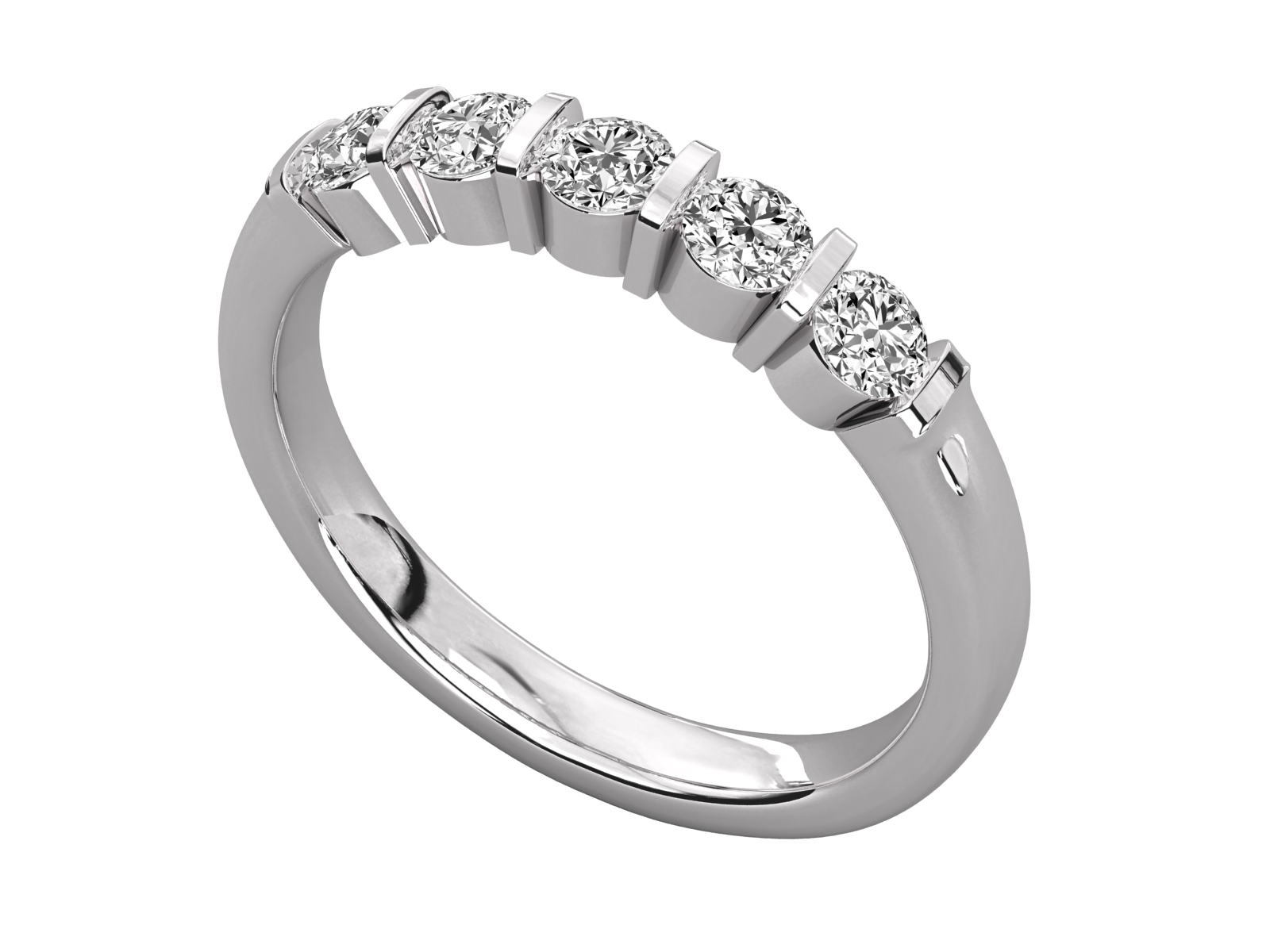 Five-Stone Diamond Wedding Ring