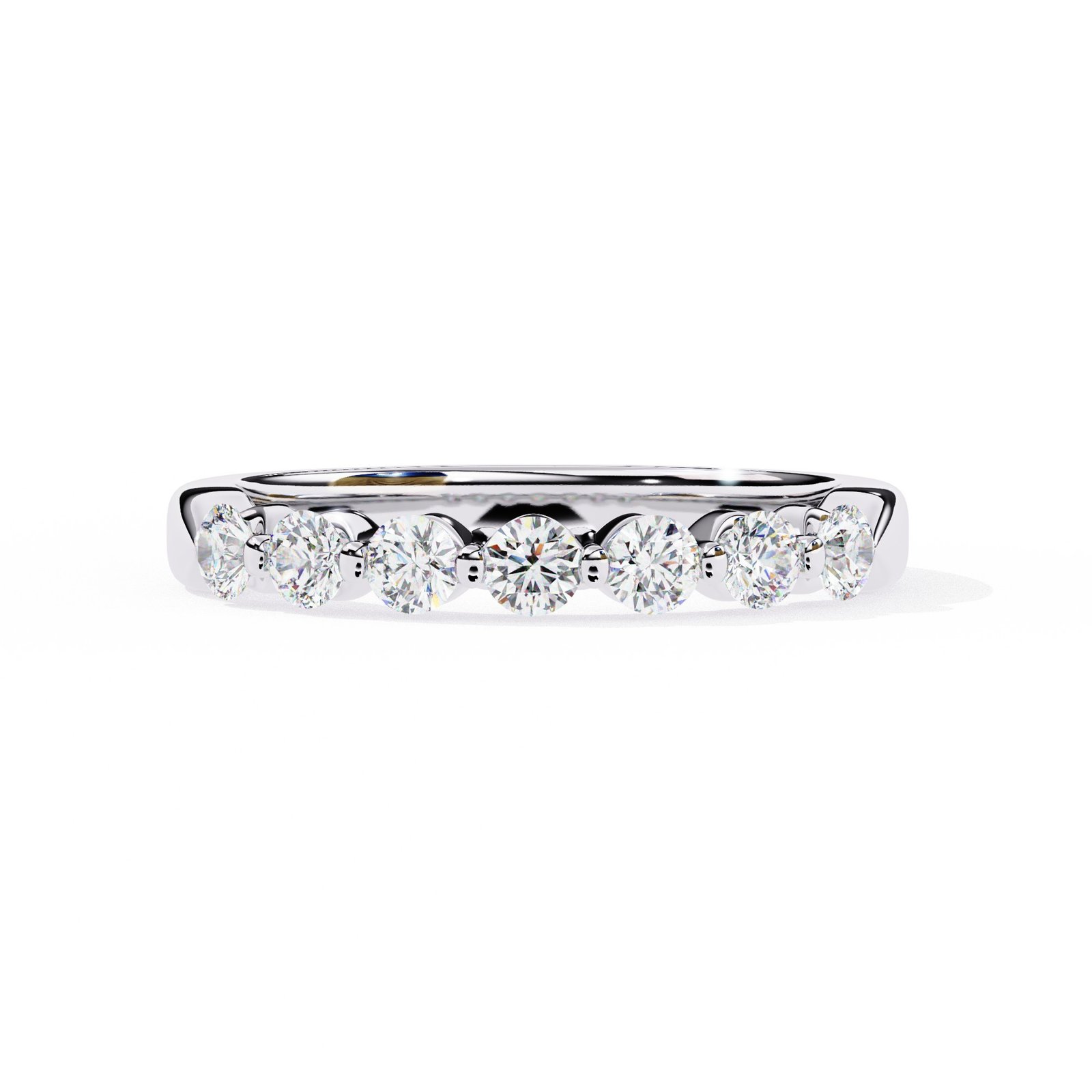 Classic Round Diamond Wedding Band